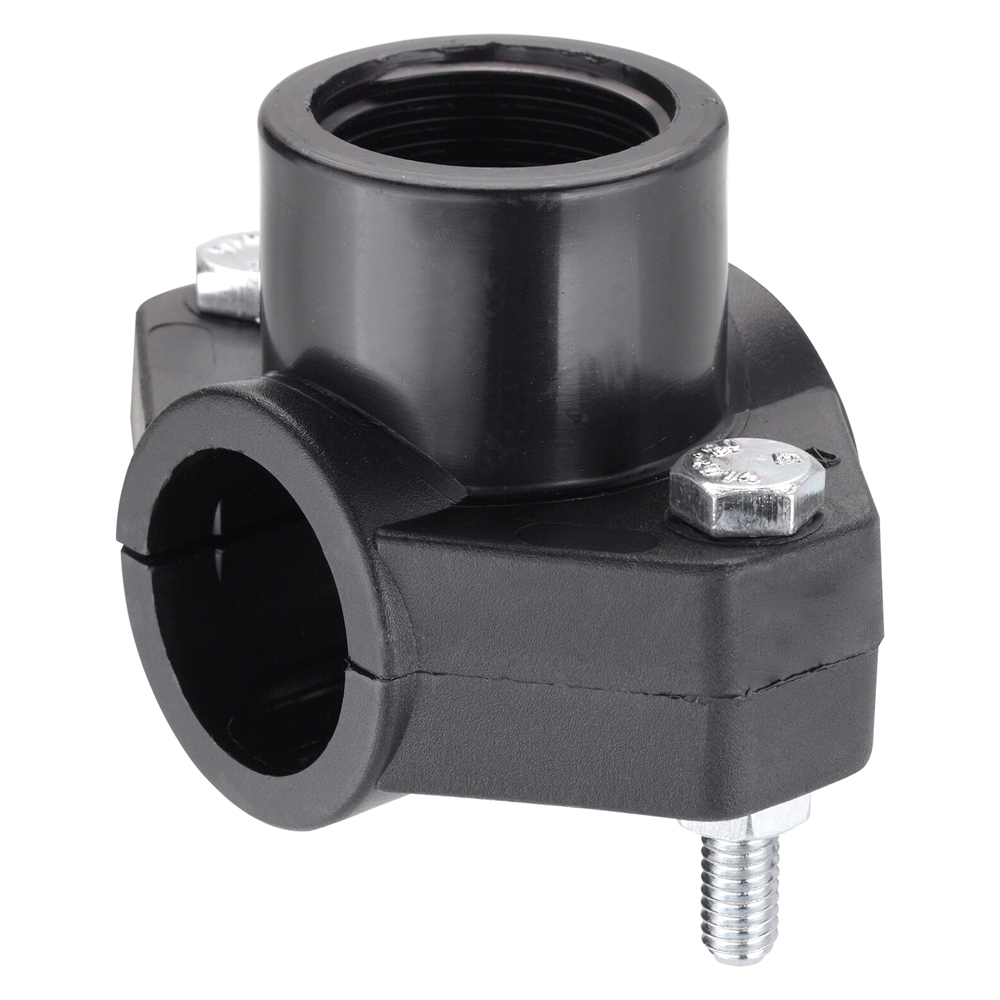 PRESA A STAFFA IN POLIPROPILENE Ã˜ 25 x 1/2 - pz 2