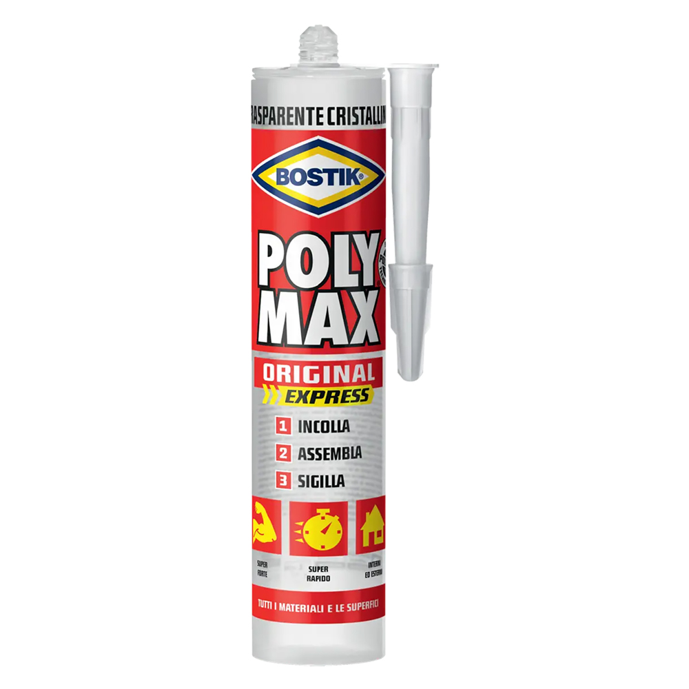ADESIVO SIGILLANTE UNIVERSALE 'POLY MAX' CRISTAL E gr. 300