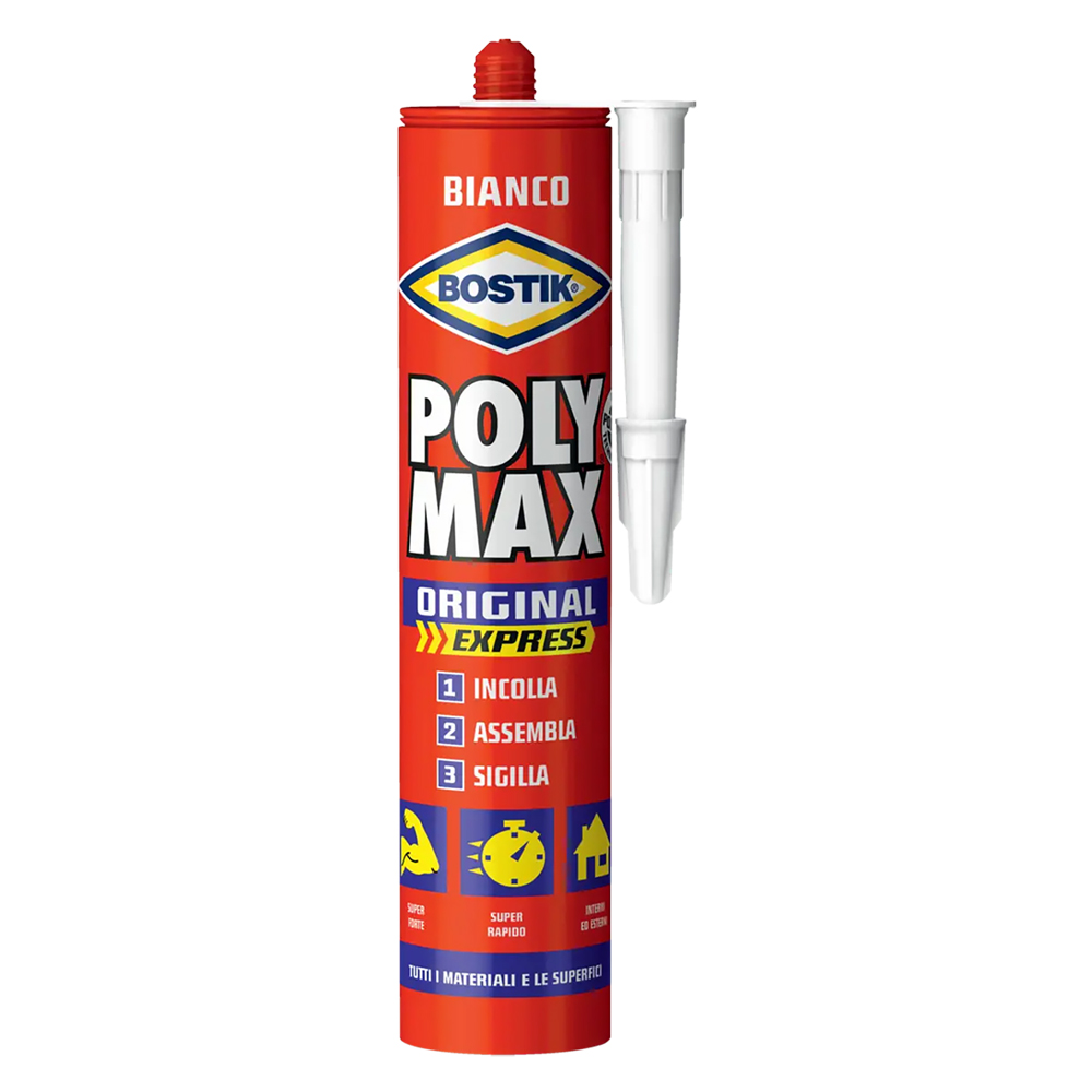 ADESIVO SIGILLANTE UNIVERSALE 'POLY MAX' ORIGINAL  gr. 425 - bianco