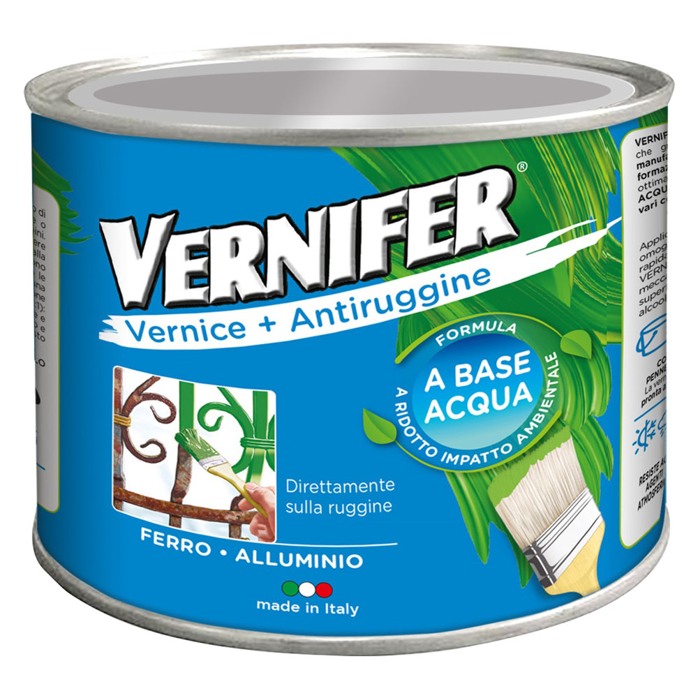 VERNICE ANTIRUGGINE BASE ACQUA 'VERNIFER' Ml. 500 - bianco brillante (4600)