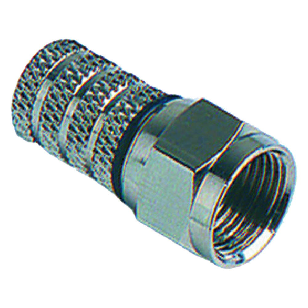 CONNETTORE 'F' PER CAVI SAT Ã˜ 5,0 mm - busta appendibile 6 pz