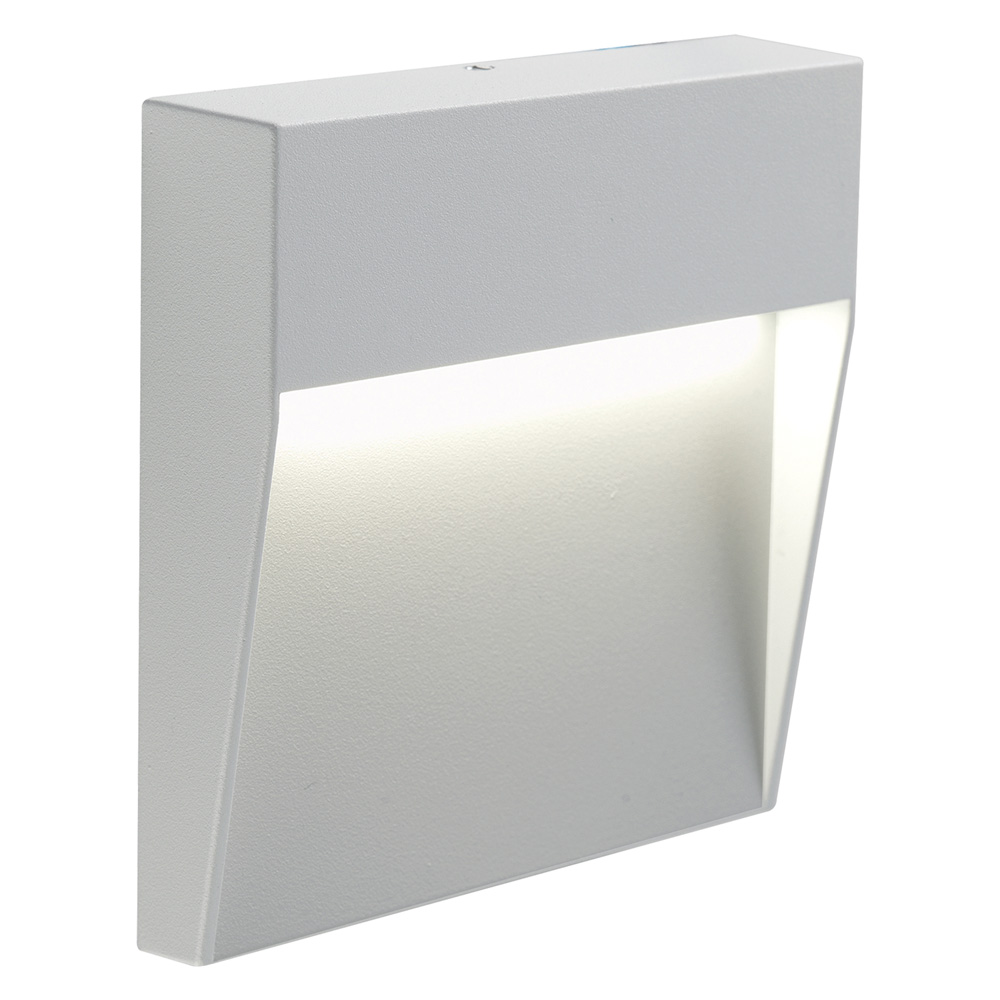 SEGNA PASSO QUADRO 'GEO SQUARE' colore bianco - 3 watt