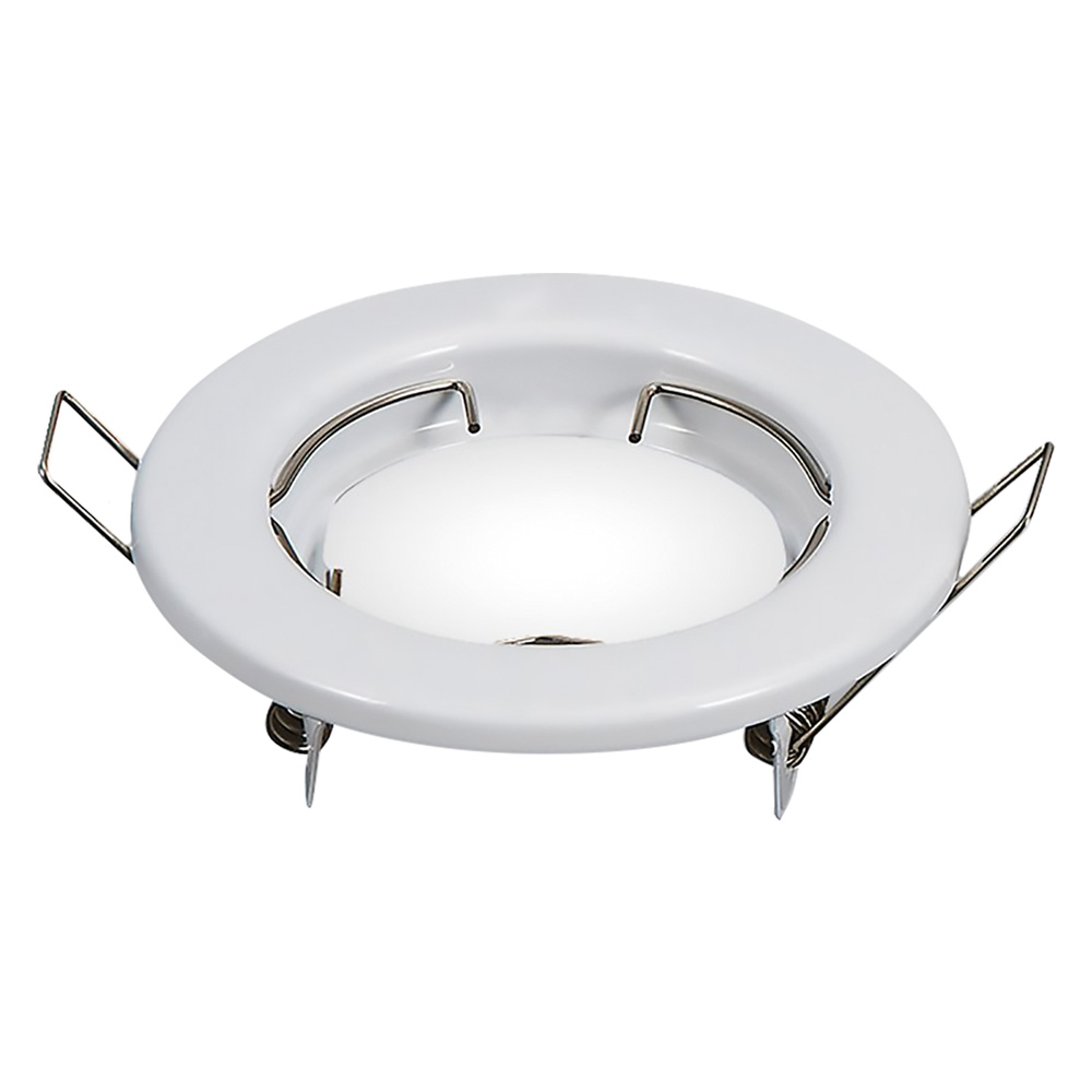 PORTAFARETTO LED FISSO IN METALLO cromato - Ã˜ 80 x h.30 mm