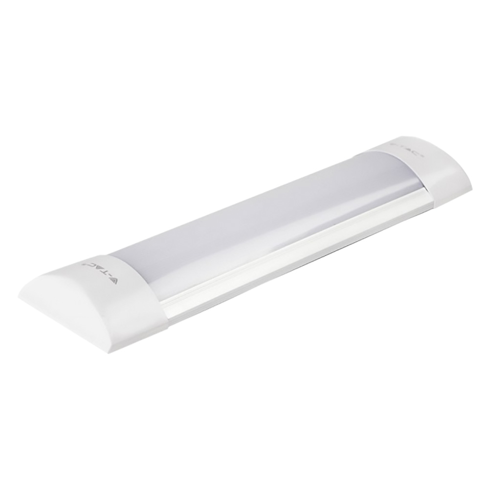 PLAFONIERA TUBO LED PRISMATICO 10W - 6400K mm.300 x 24,4 x 74,1 mm