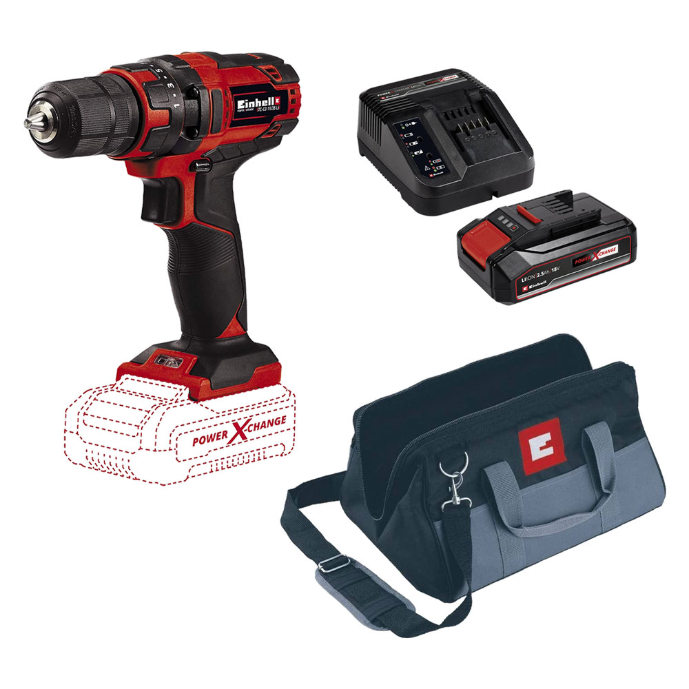 TRAPANO AVVITATORE A BATTERIA IN KIT 'TE-CD 18/35 LI'    18 V